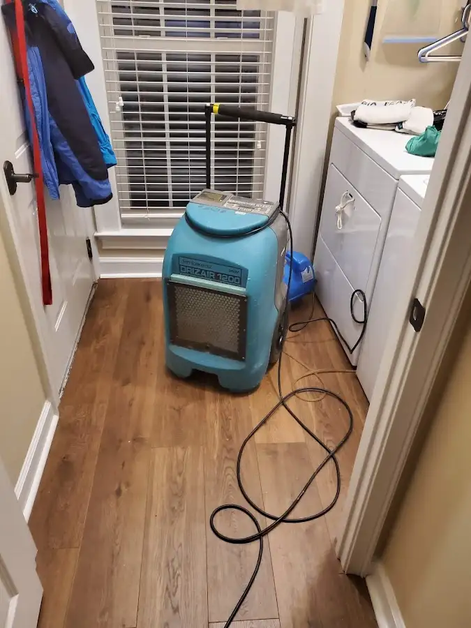 Commercial dehumidifier deployed for Flood Damage Cleanup in Chena Ridge
